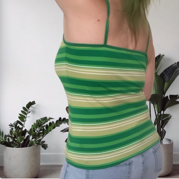 Derek Heart Retro Y2K Watermelon Striped Tank Large - Picture 4 of 9